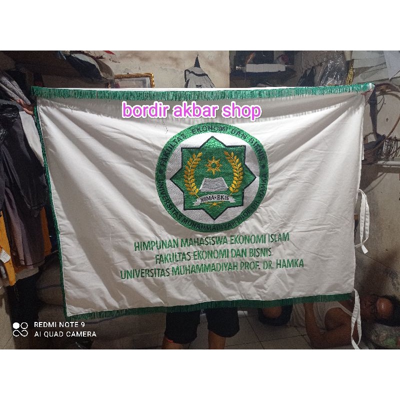 bendera petaka universitas Uhamka/bendera petaka bordir/bendera petaka ruangan