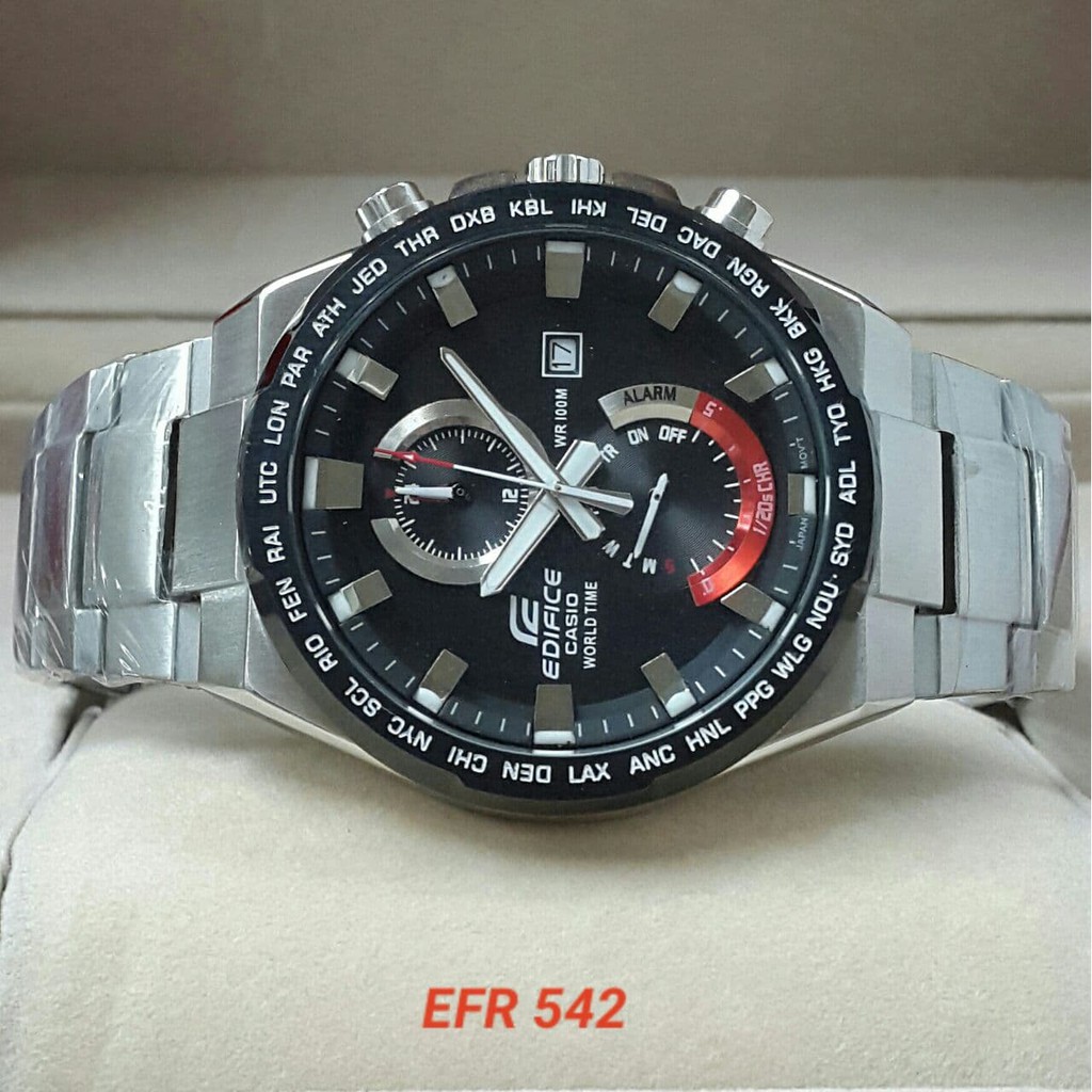 Jam Tangan Pria Casio Edifice Rantai Stainless Original BM