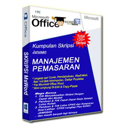 Kumpulan Skripsi Manajemen Pemasaran Dalam File Msword Gampang Dicopy Paste Shopee Indonesia