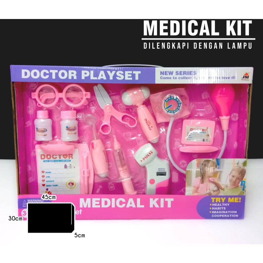 MAINAN DOKTER DOKTERAN - DOCTOR MEDICAL KIT EDUKASI UNTUK ANAK