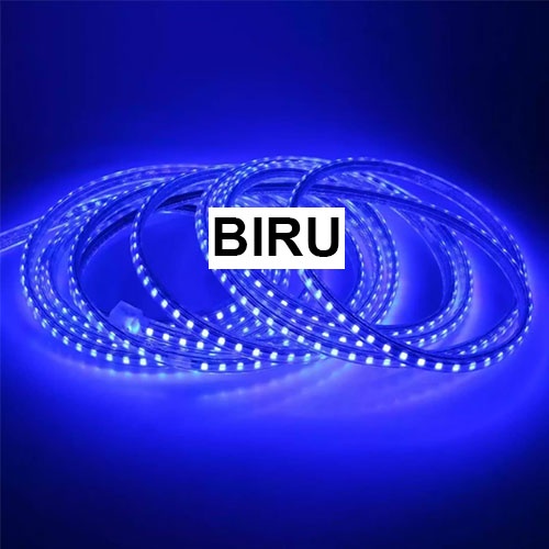 PAKET 10 / 15 METER 10M 12M 15M LAMPU LED STRIP 5050 PLUS SOCKET AC 220V / LANGSUNG NYALA DAN PASANG TANPA RIBET UNGU / ICE BLUE / PINK / BIRU / PUTIH / MERAH / WARM WHITE / HIJAU