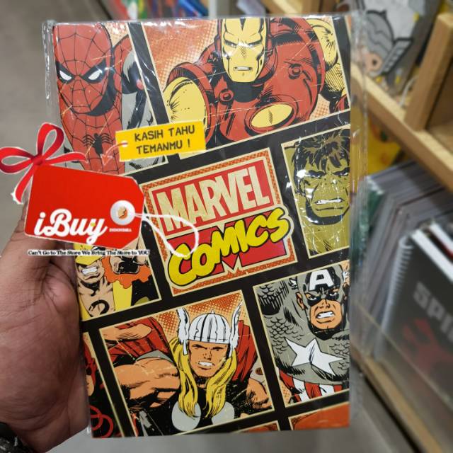 

Miniso Marvel Comic Avenger Book Notebook Buku Tulis 30 Sheets