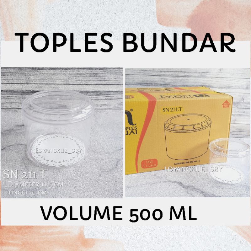 12 pc TOPLES 500 GRAM TABUNG PANEN RAYA NUAI 211T SN 211 T  TOPLES KUE KERING NASTAR SNACK