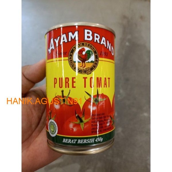 

Ayam Brand Pure Tomat 430gr / Puree Tomato / Pasta Tomat