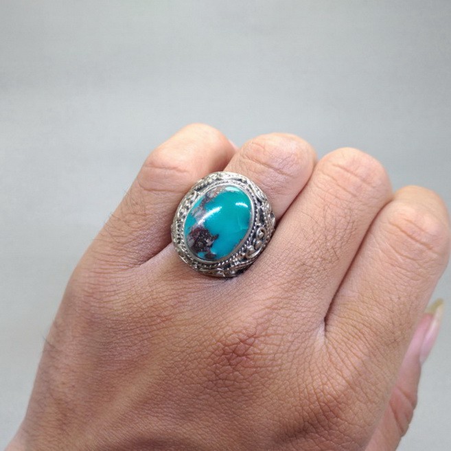 Batu Cincin Natural Pirus Persia Asli gemstone