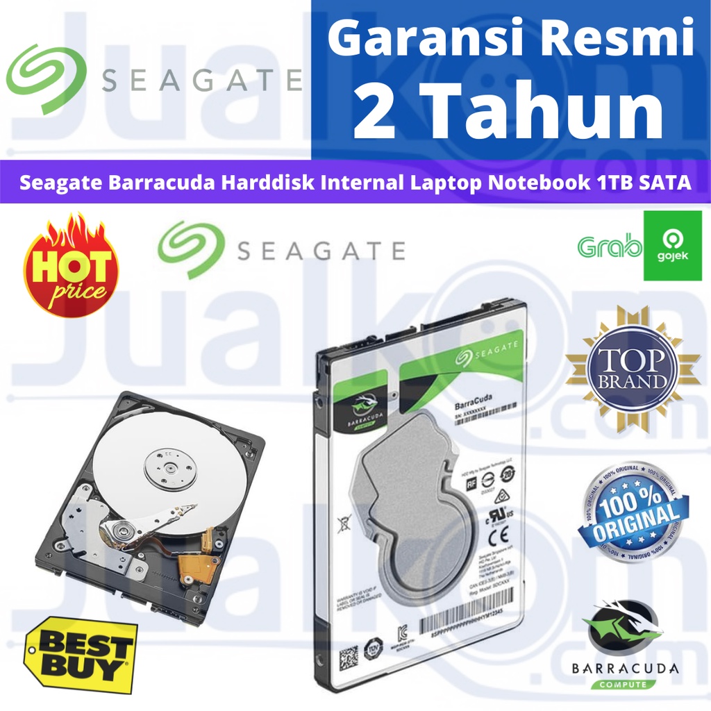 Seagate Barracuda Momentus 1TB Harddisk Internal Notebook HDD 2.5&quot; Resmi