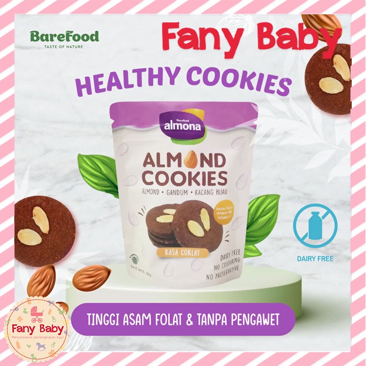 Barefood Almona Cookies Almond 100gr