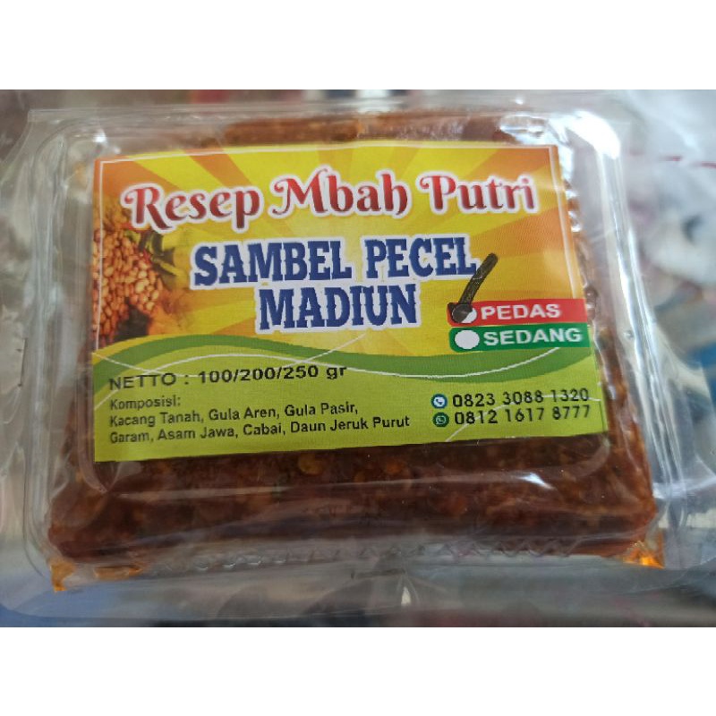 

sambel pecel madiun goreng kreweng 250 gram