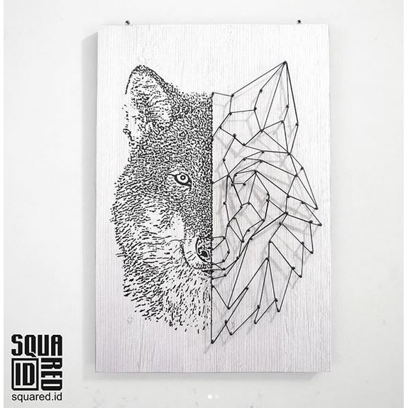 String Art - Wolf