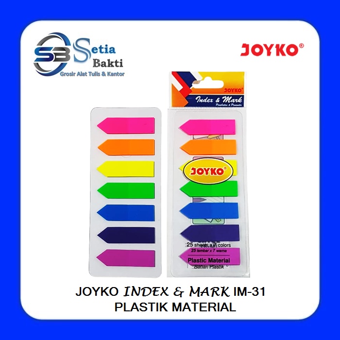 

JOYKO Index & Mark IM-31 - Penanda Pembatas Buku Plastic Material
