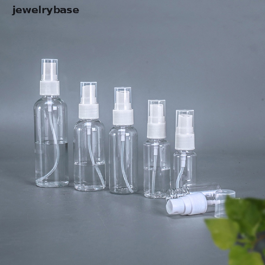 Botol Spray Kosong Bahan Plastik Transparan Ukuran 30 / 50 / 100ml Untuk Parfum