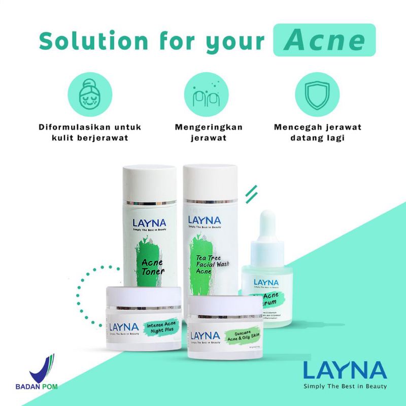 Layna Skincare / Skincare Wajah / Produk Perawatan