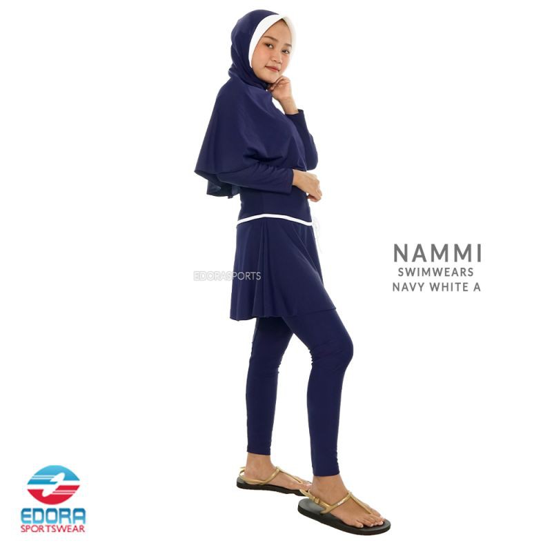 Baju Renang Muslimah Wanita Dewasa Hijab Slim Fit NAMMI EDORA