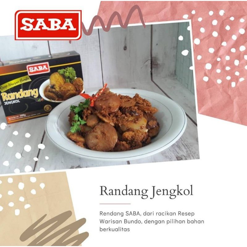 

Saba Rendang Jengkol 400gr