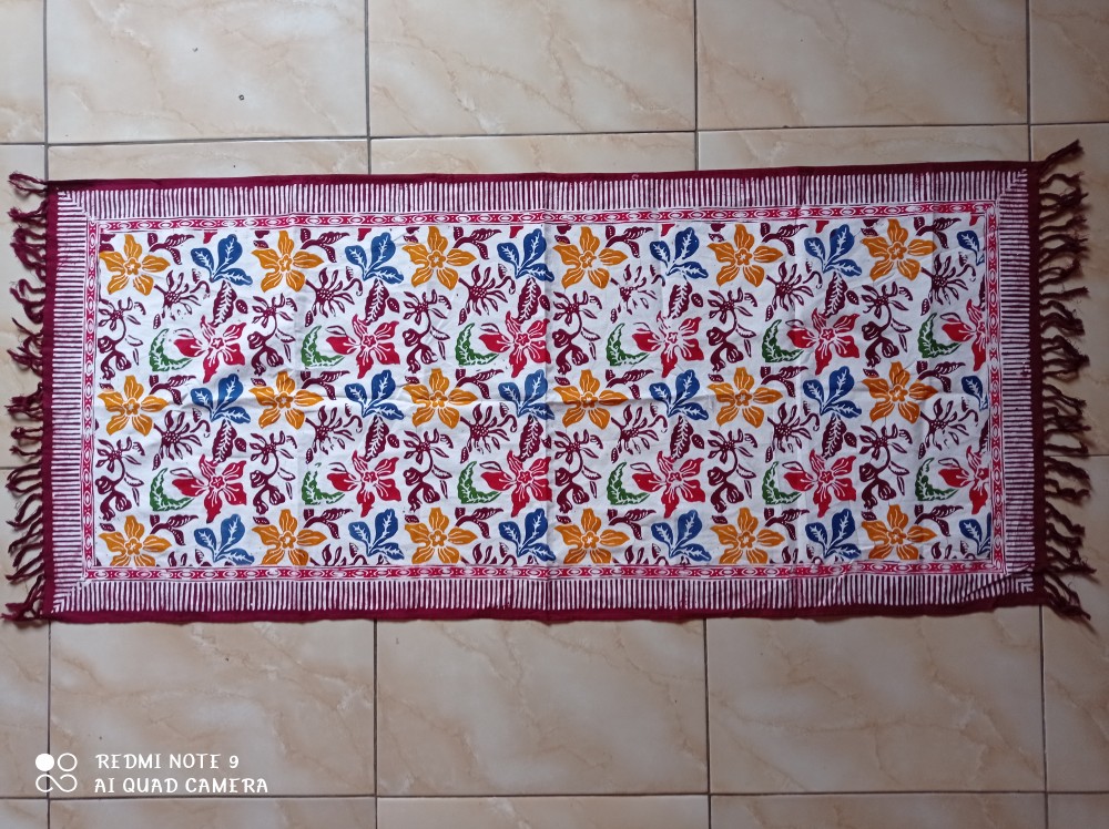 Taplak Meja Panjang 120 X50/batik Cap Pekalongan