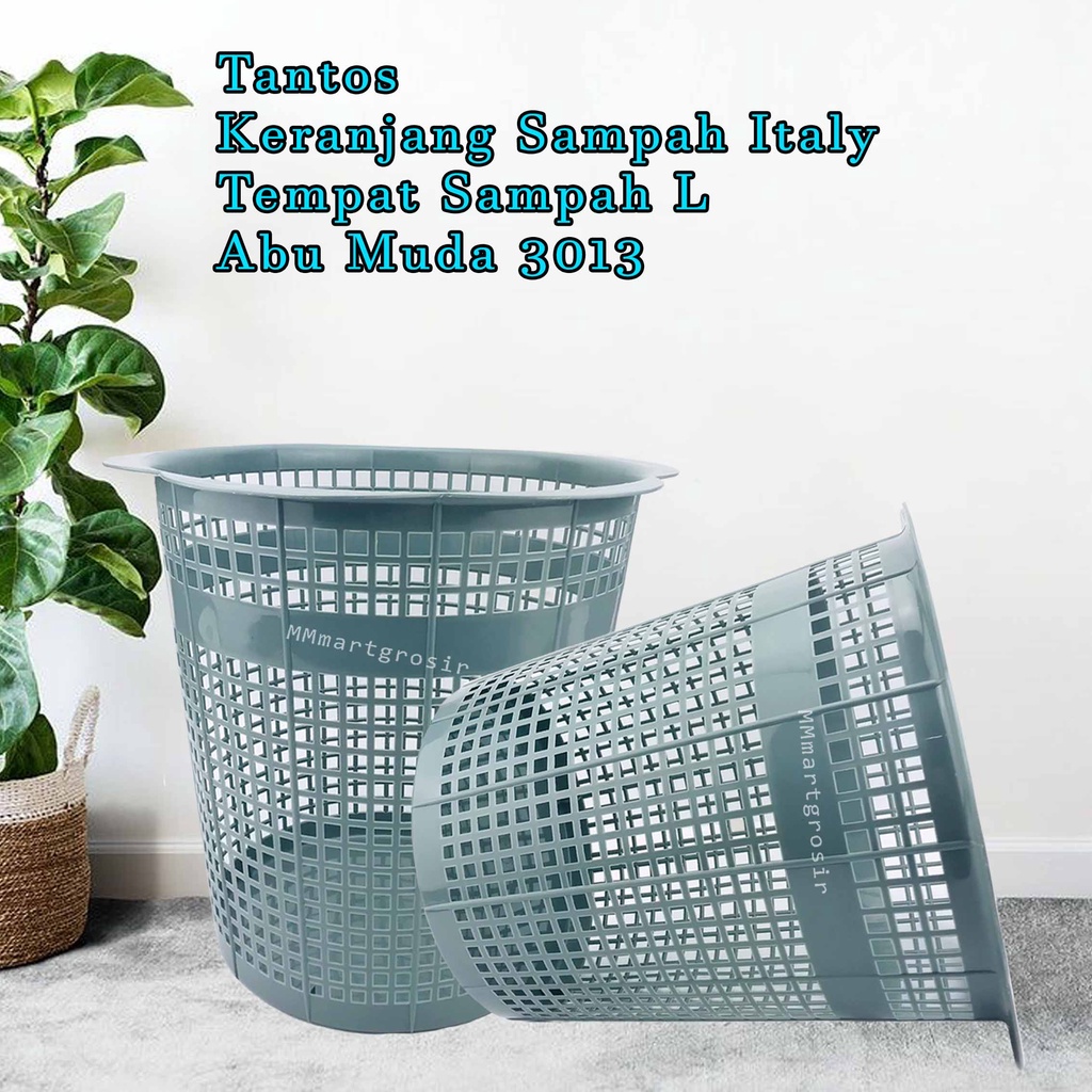 Tantos / Keranjang Sampah Italy (L)/ Tempat Sampah Jaring / 3013