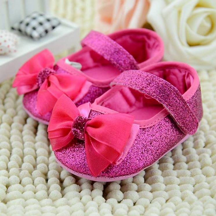 Sepatu Prewalker PW Ribbon Sparkling Fuchsia