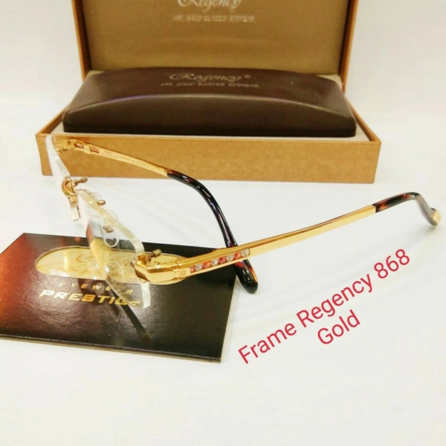 FRAME KACAMATA REGENCY KINGSTONE pria/wanita 18K ORIGINAL