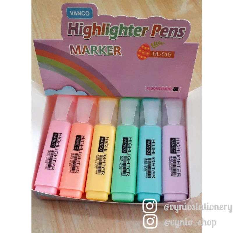 

HIGHLIGHTER PENS STABILLO VANCO HL-515