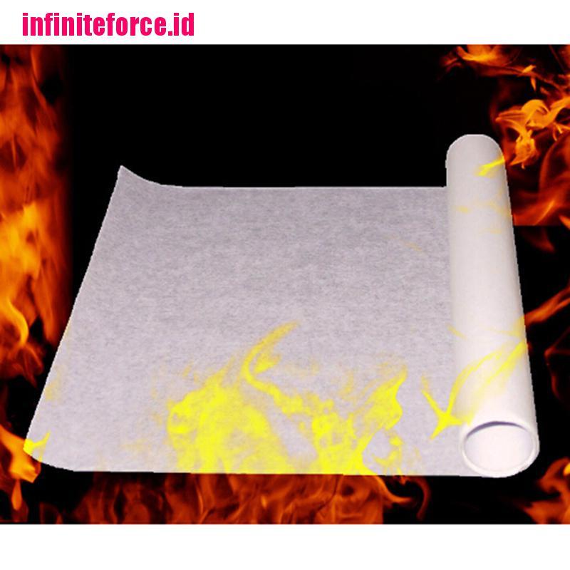 1pcs 50X20cm Fire Paper Flash Flame Paper Magic Props Toys