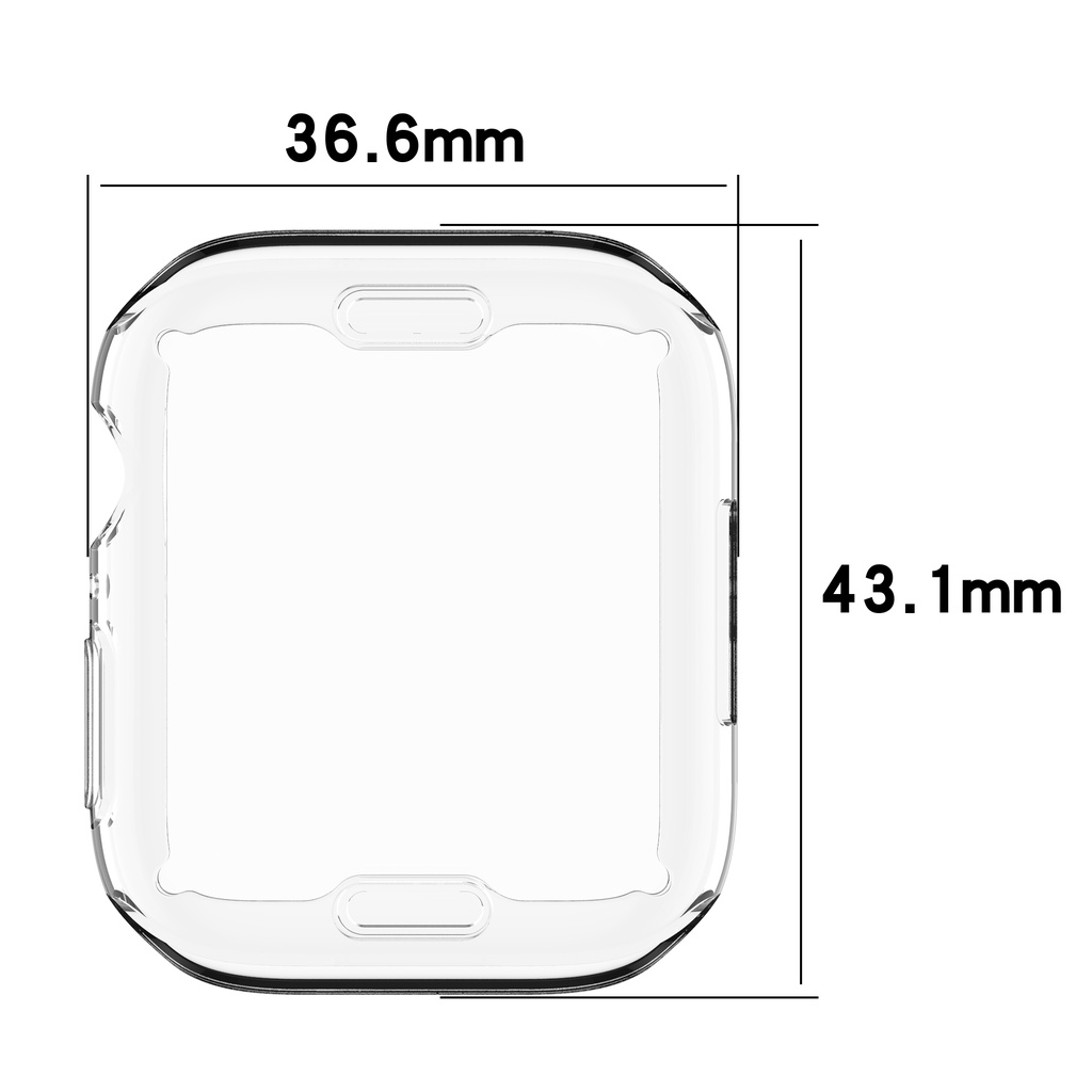 Casing Pelindung Bahan Tpu Ukuran 45mm Untuk Apple Watch 7 41mm