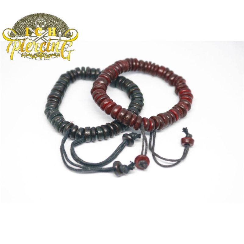 GELANG KAYU ASLI / GELANG MANIK MANIK KAYU / AKSESORIS TANGAN / GELANG TANGAN