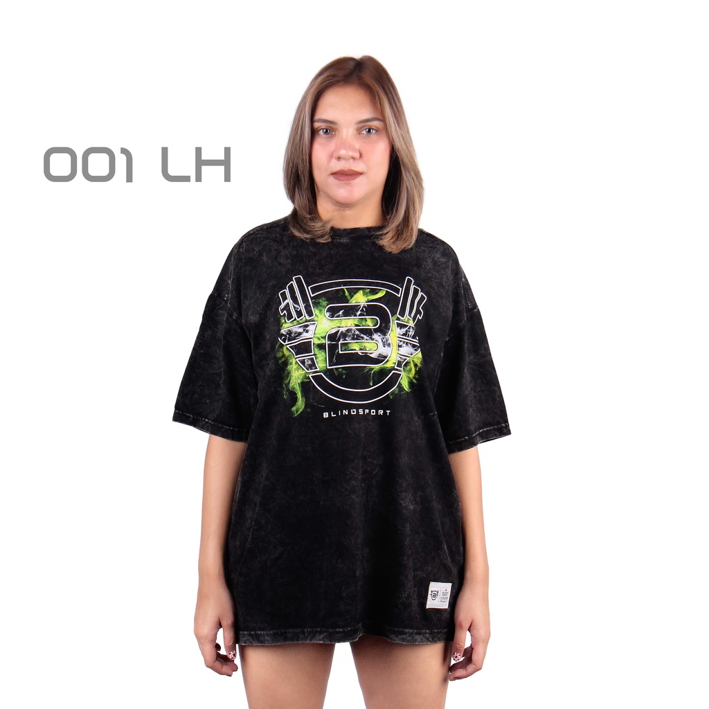 Kaos Washed Oversize Streetwear Pria Wanita Blindsport Washed LH