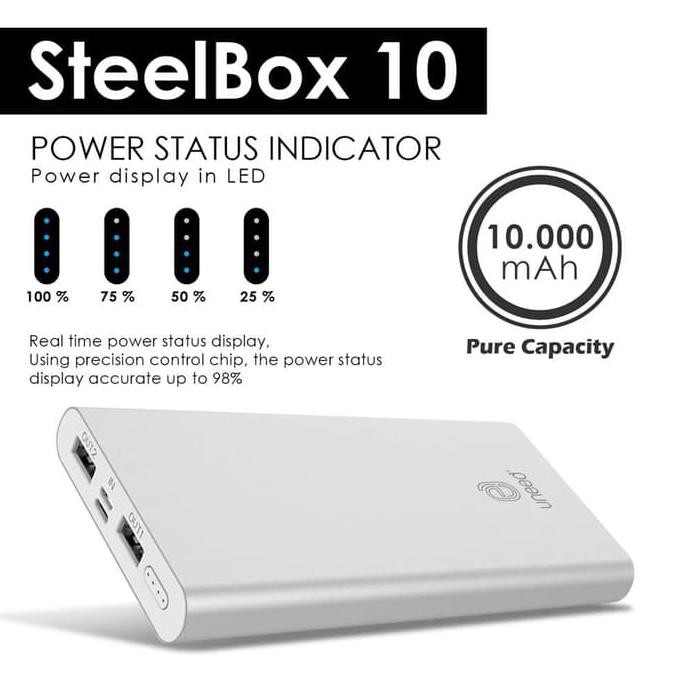 UNEED STEELBOX 10 UNEED POWERBANK 10000MAH POLYMER BATTERY UPB213 MAJUJAYA212