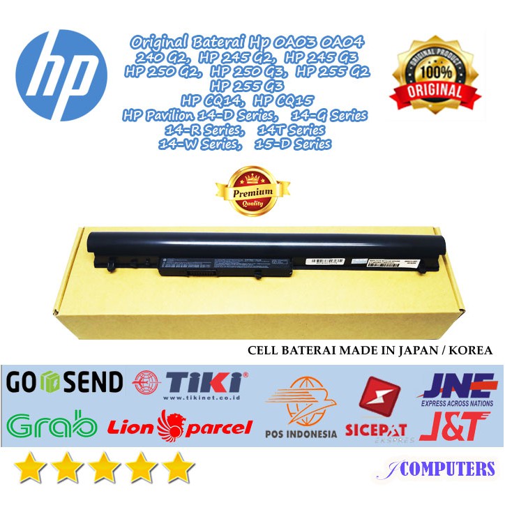 ORIGINAL BATERAI LAPTOP HP 14 A Series HP 14 S Series HP 15 A Series HP 15 H Series HP 15 S Series