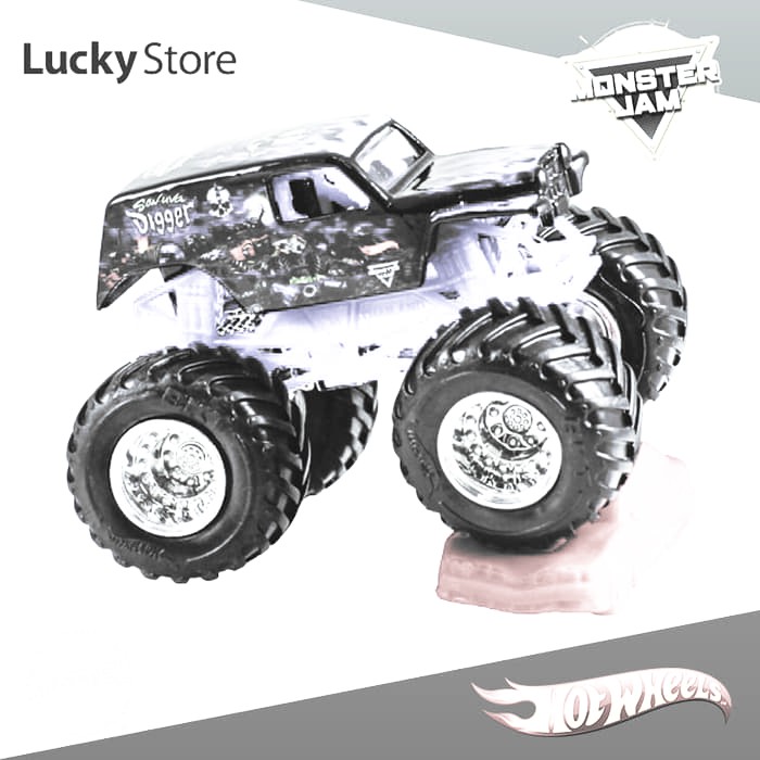 GARANSI TERBAIK !! Hot Wheels Monster Jam Son-uva Digger Truck - Recrushable Car 2018