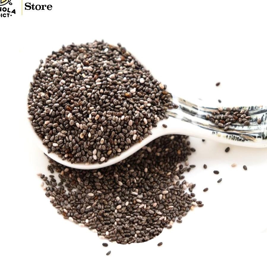 

REAL PICT ! Black Chia Seed Mexico Organic / Organik 250G - Granola Addict Ingredients