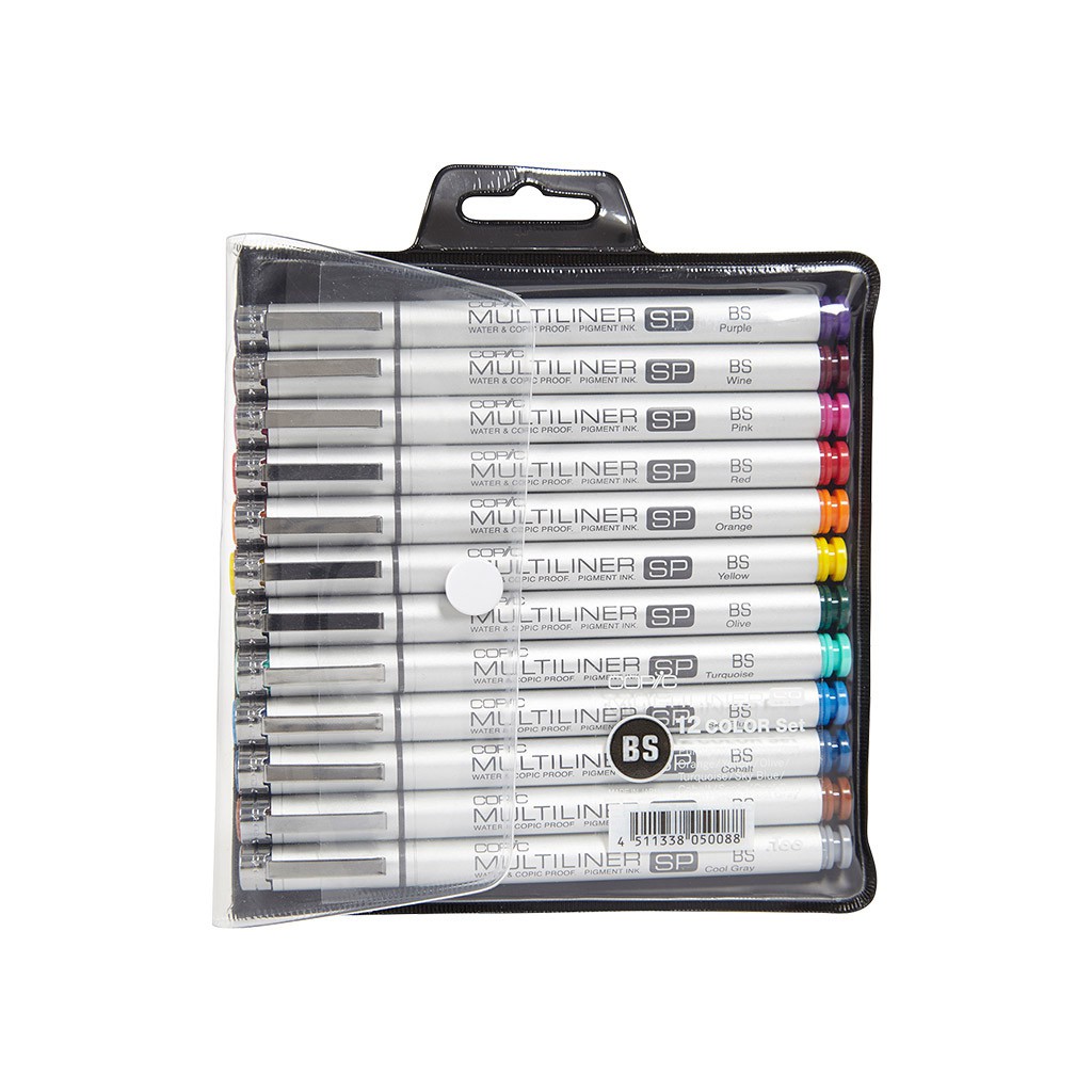 

COPIC Multiliner SP Set 12 Color Brush - Ref.CML/SETBS