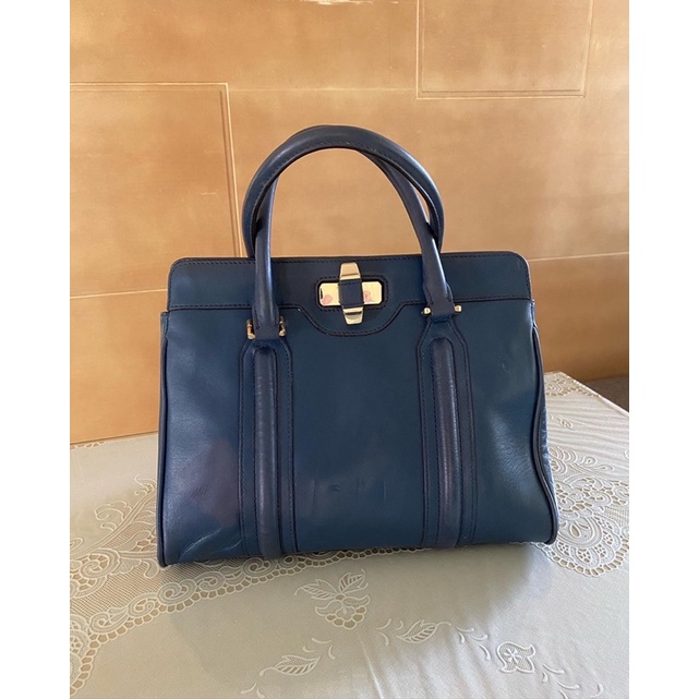 Tas TORY BURCH VINTAGE Handbag tas jinjing kecil Kulit asli