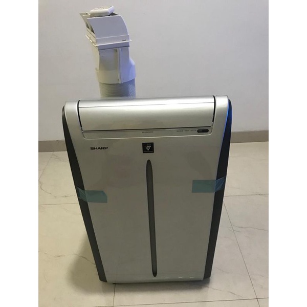 Second AC Sharp Portable 1PK CV P10TCY Ion Plasmacluster System Turbo Cool With Sleep Timer