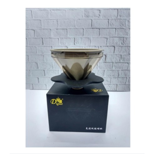 Diguo V60 Coffee Dripper Double Filter 1-2 Cup DG-98 / Diguo V60 Permanent Dripper Pour Over