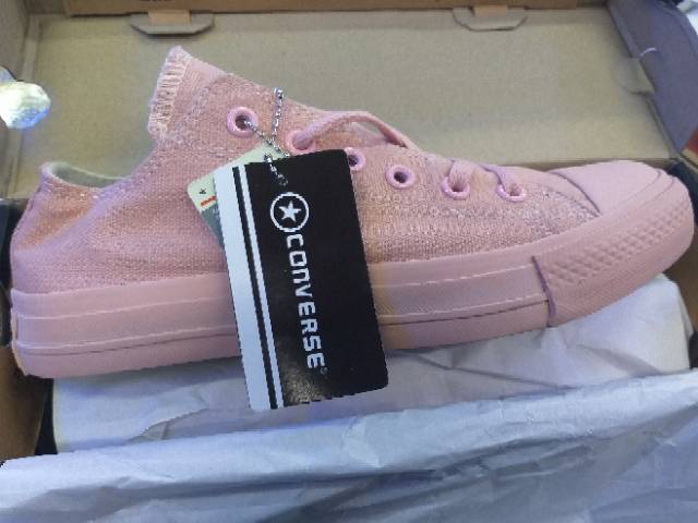 Sepatu Converse CT Full Peach Salem Import Vietnam Premium Sneakers Casual Kuliah Kerja Kado Murah