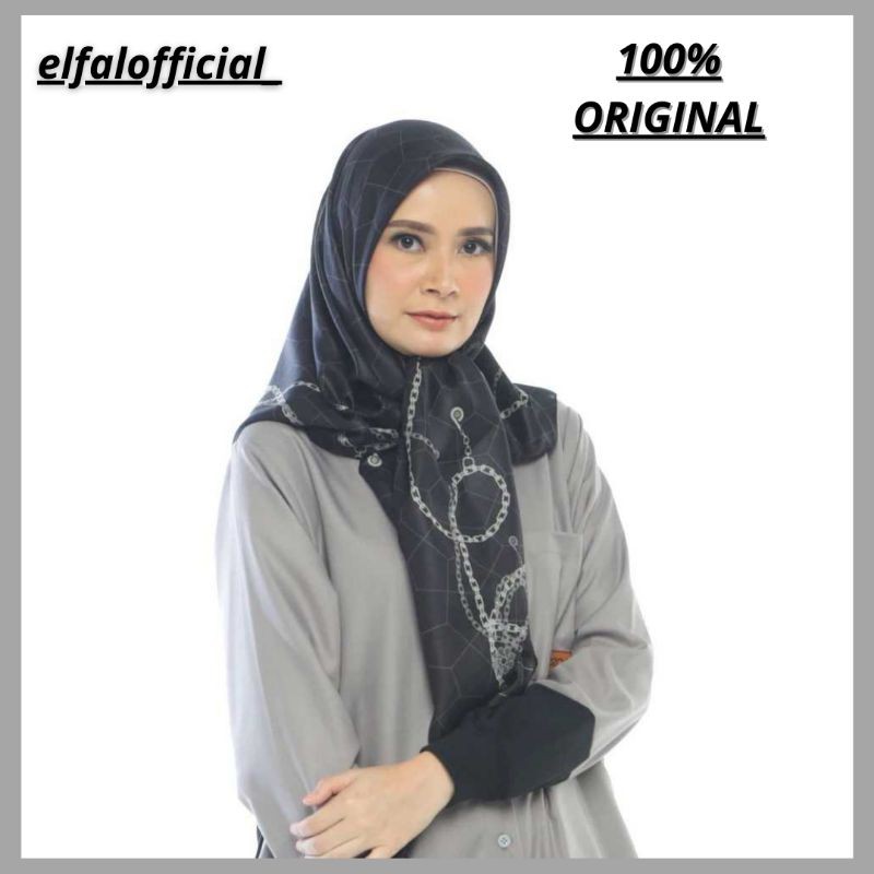 Kerudung Hijab Deenay CHAIN BLACK SCARF