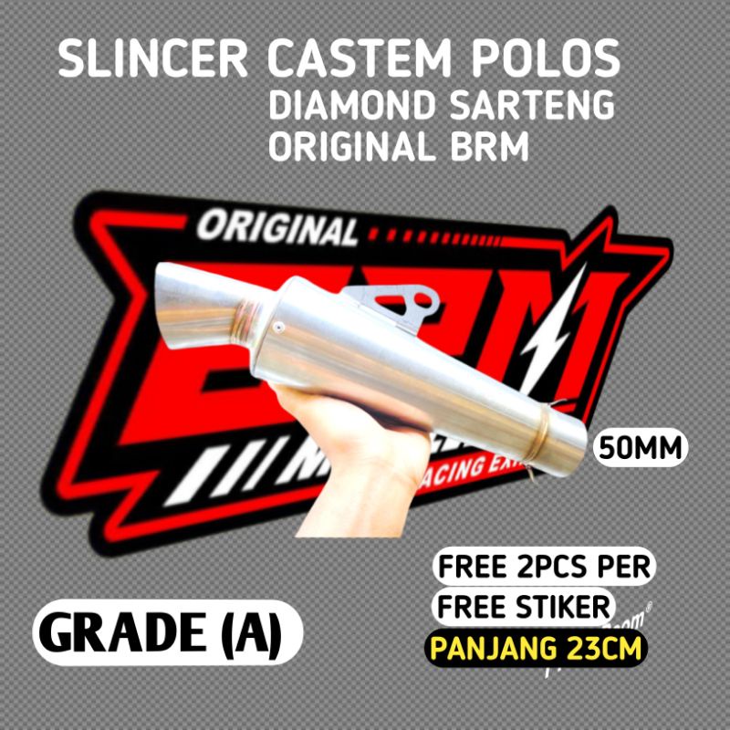 Slincer Knalpot Kastem BRM DIAMOND SARTENG model knalpot dpj jrm dos dpj cld khou dsm fantera rms ct