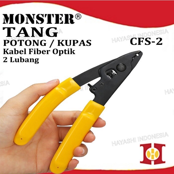 Tang Kupas Kabel Fiber Optik Optic Wire Stripper Plier 2 3 Hole Lubang