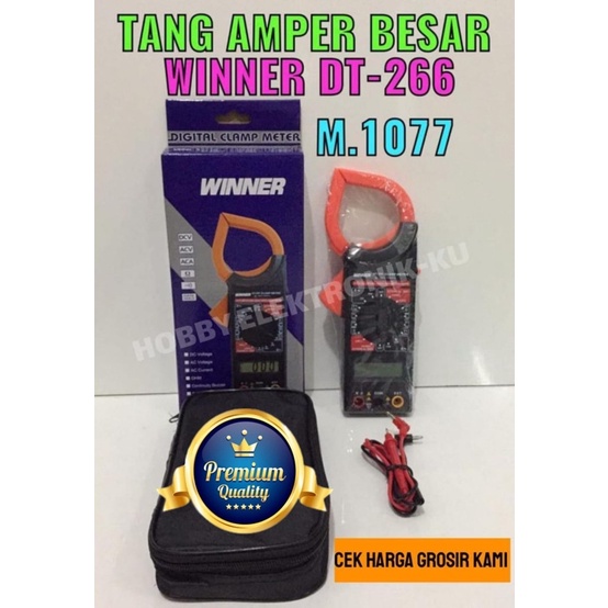 MULTIMETER DIGITAL TANG AMPERE WINNER DT266