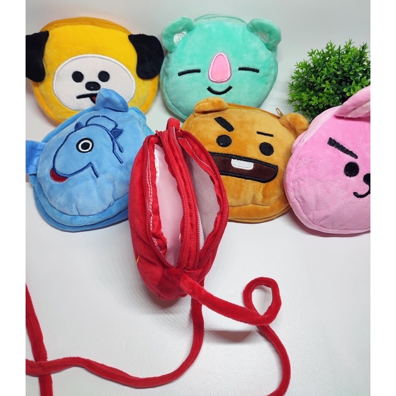 tas anak / tas slempang anak / tas BTS / tas BT21 / tas karakter / pouch / tas lucu / tas boneka / tas unicorn / tas HP / tas kecil