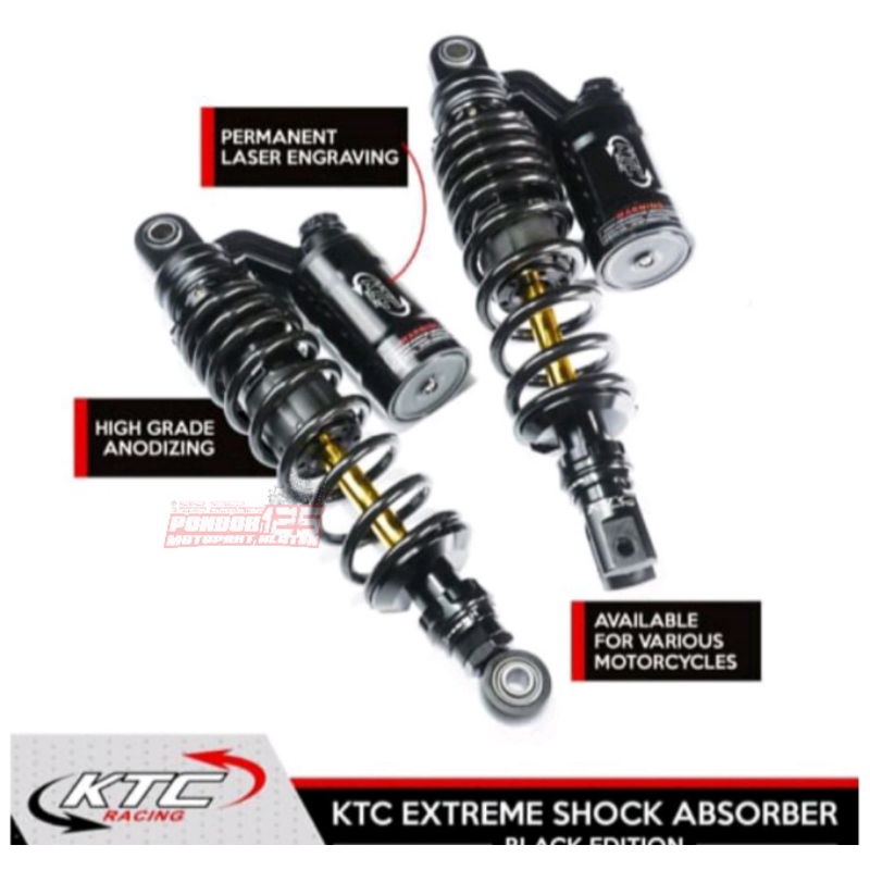 Shockbreaker Skok KTC Original Size 320mm Skok KTC Extreme Black Series Skok KTC Black as Gold
