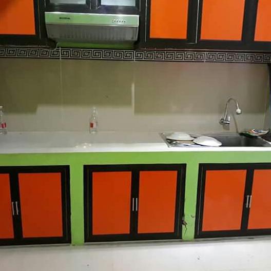 Kitchen Set, Alumunium, Partisi Alumunium, Acp, Minimalis, Superex