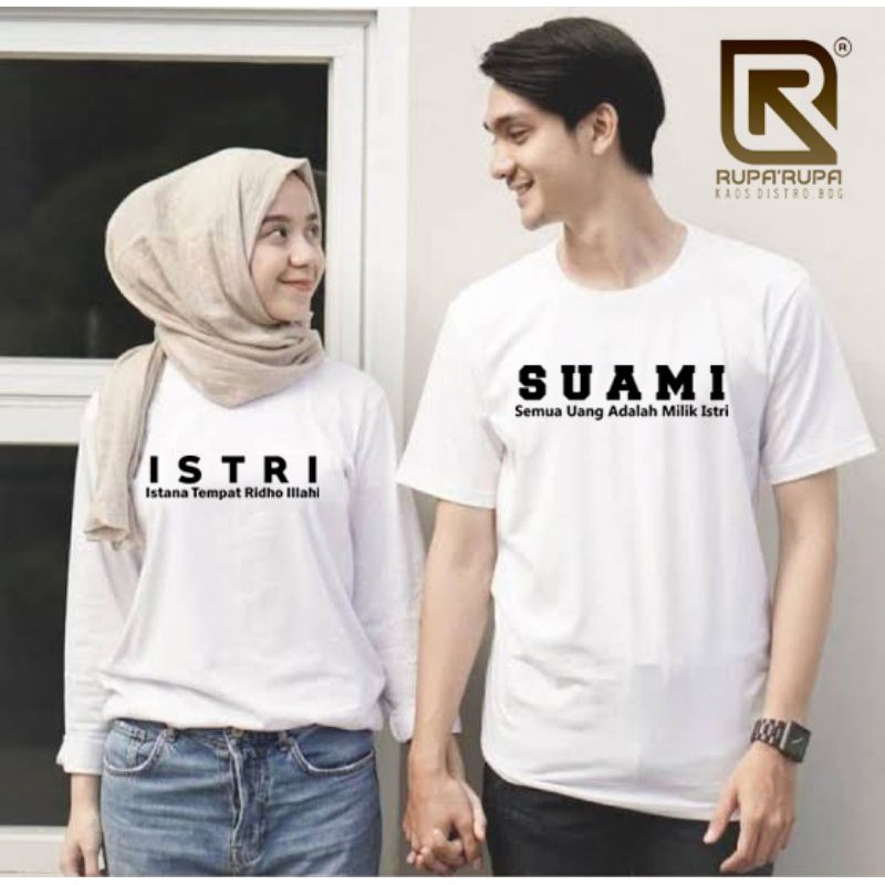 Kaos Couple Pasangan SUAMI ISTRI Original | Shopee Indonesia