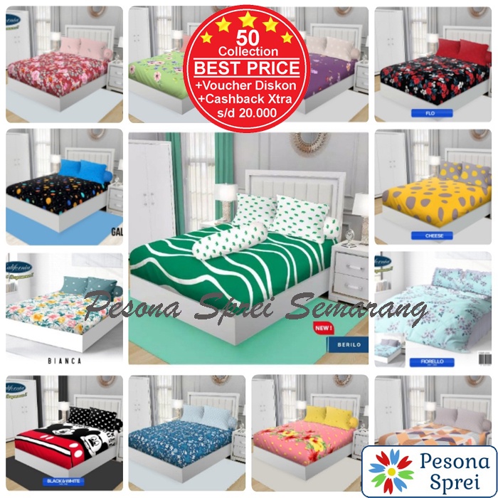SPREI CALIFORNIA 160x200 TINGGI 30 / SPREI CALIFORNIA QUEEN