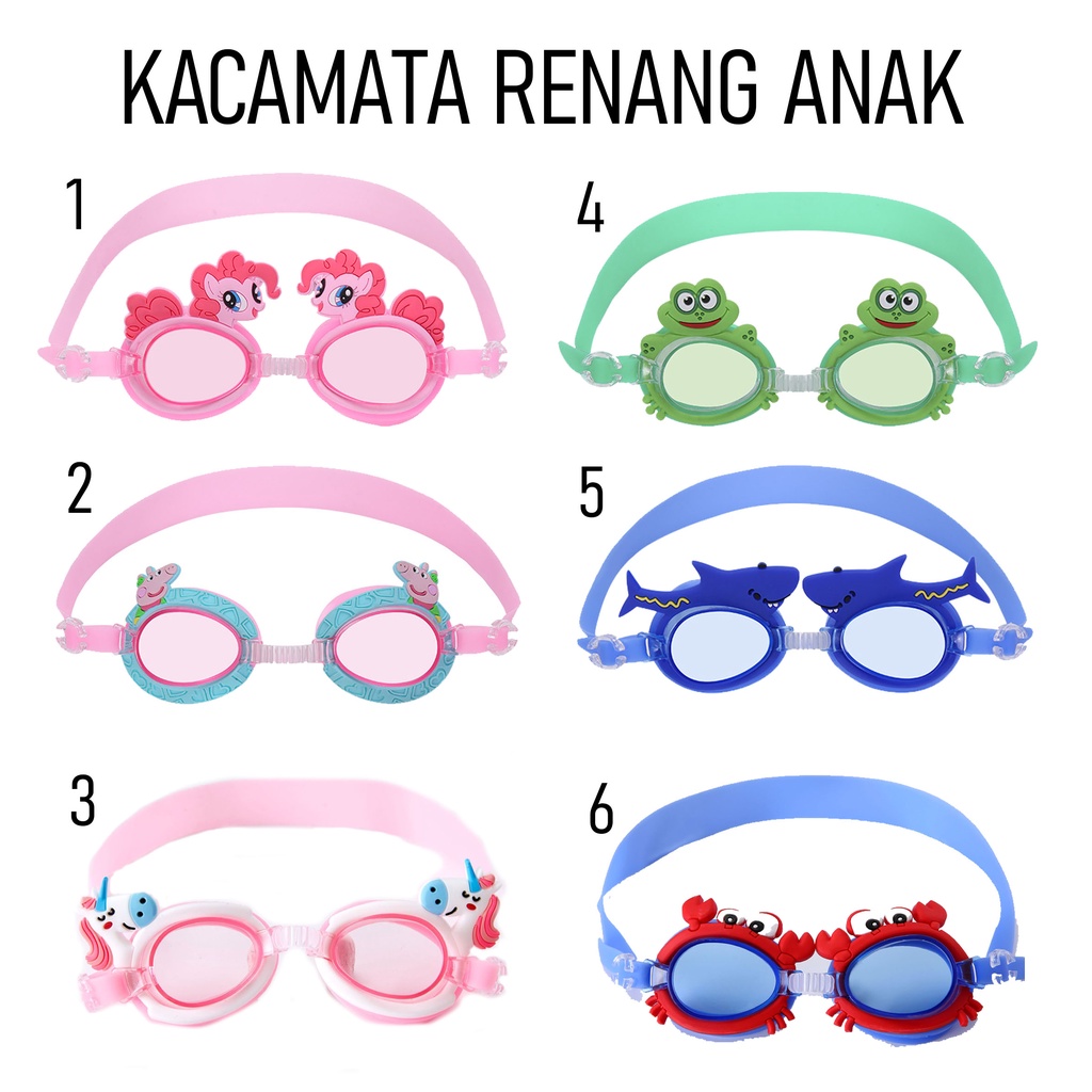 Kacamata renang anak swimming googles Kids Anti Fog &amp; UV