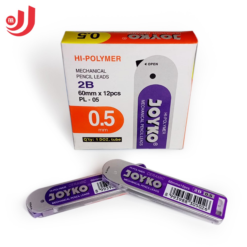 

Mechanical Pencil Leads 2B JOYKO 0.5mm HI-POLYMER (Isi pensil mekanik Joyko)