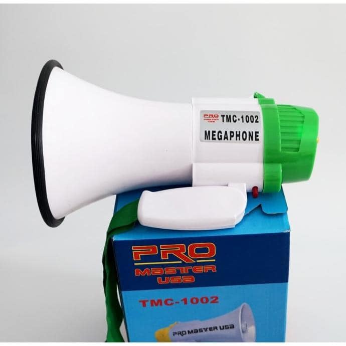 TOA MEGAPHONE TMC-1002 - PENGERAS SUARA - ALARM - REKAM - RECHARGEABLE