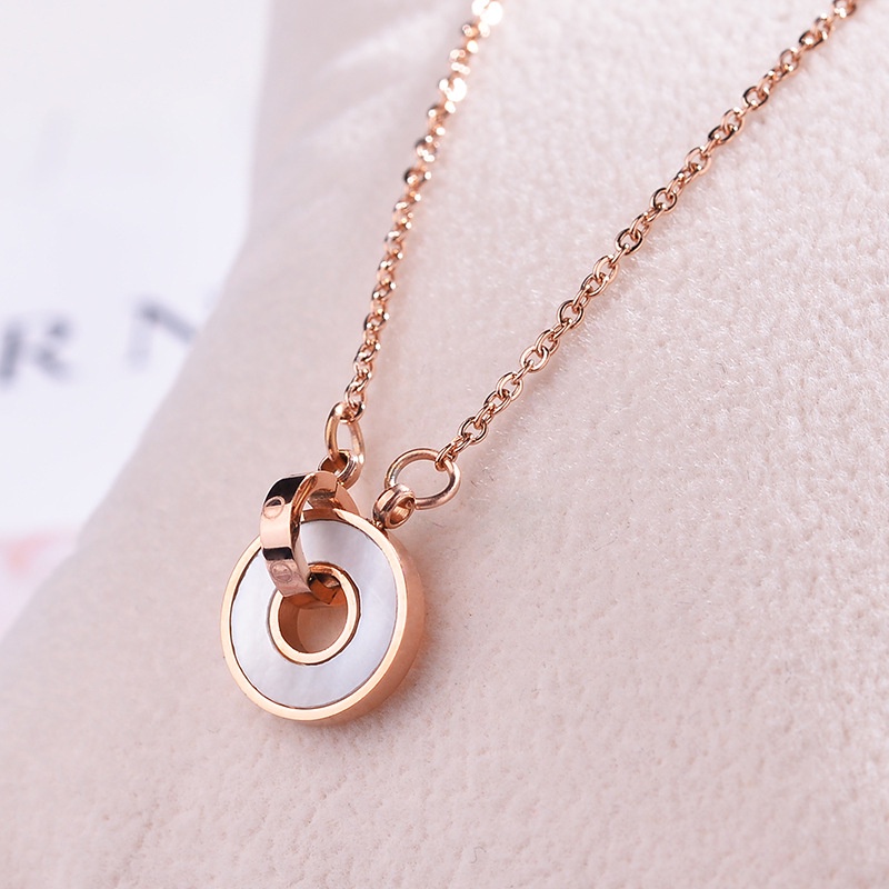 [8163] Kalung titanium Wanita Korean Style Anti karat