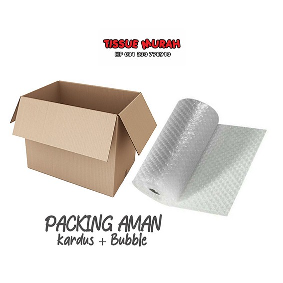 

PACKING TAMBAHAN KARDUS & BUBBLE WRAP - kardus dan wrap